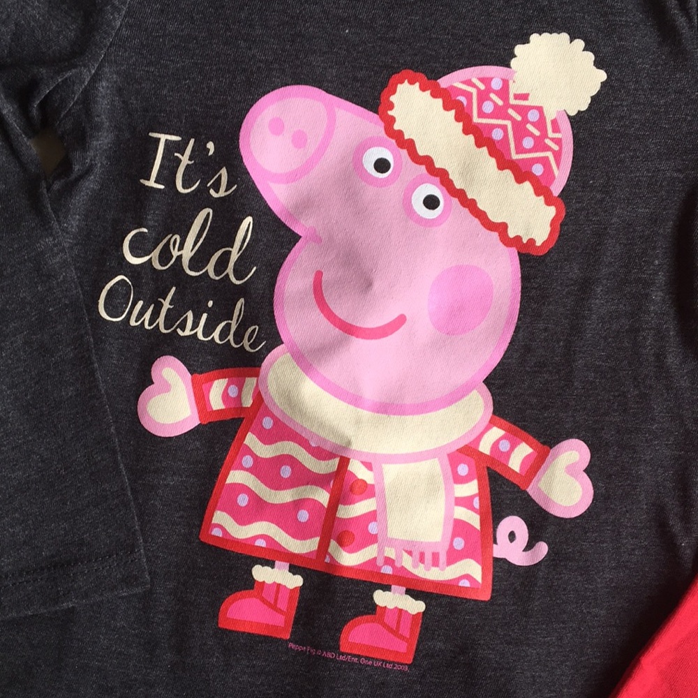 NWT Girls Long Sleeve Peppa Pig - Picture 3 of 3
